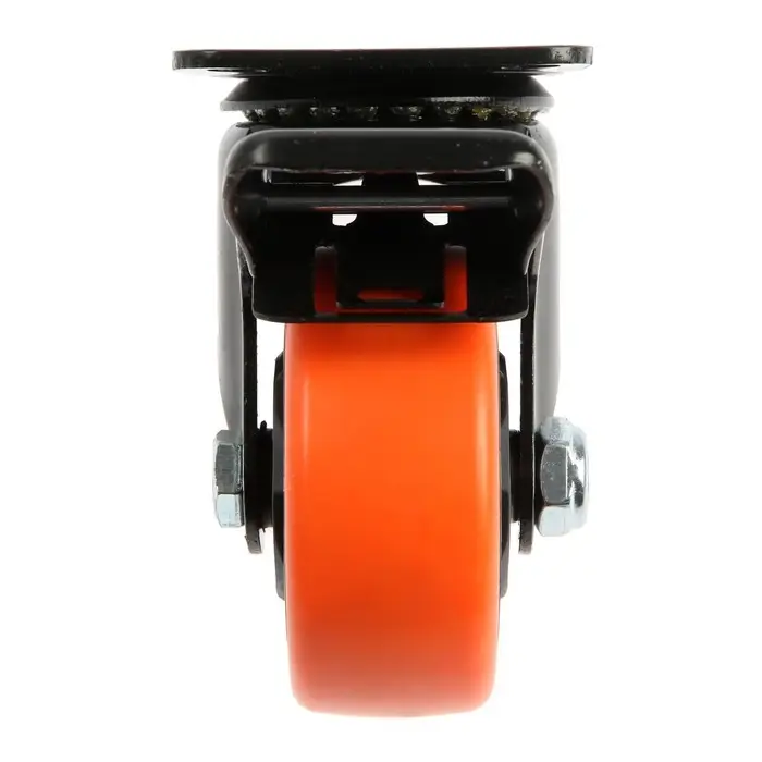 Колесо мебельное CAPPIO, d=75 мм, поворотное, со стопором, покрытие PVC