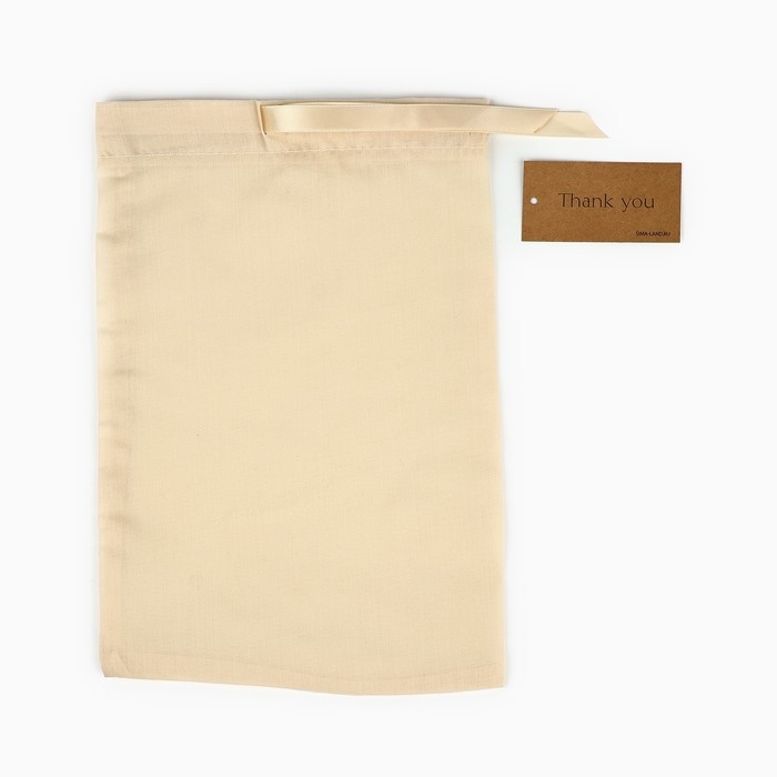 Мешок из хлопка «Спасибо», 13 × 18 см Мешок из хлопка «Спасибо», 13 × 18 см
