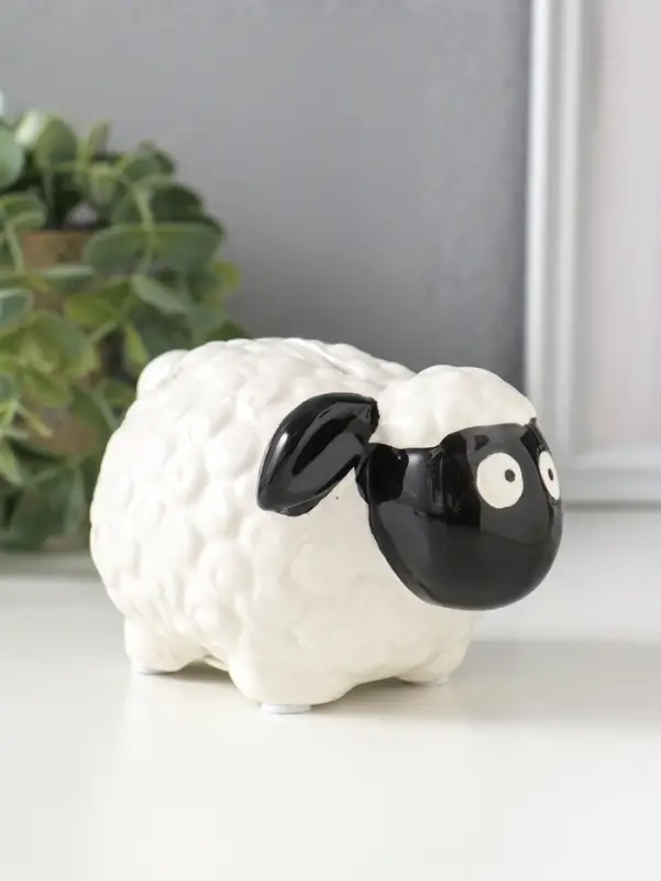 Копилка для денег керамика &laquo;Черноносая овечка&raquo;, 12.6&times;9.2&times;7.6 см