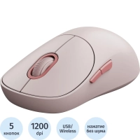 Мышь компьютерная Xiaomi BHR8911GL Wireless Mouse 3 беспроводная розовая GL