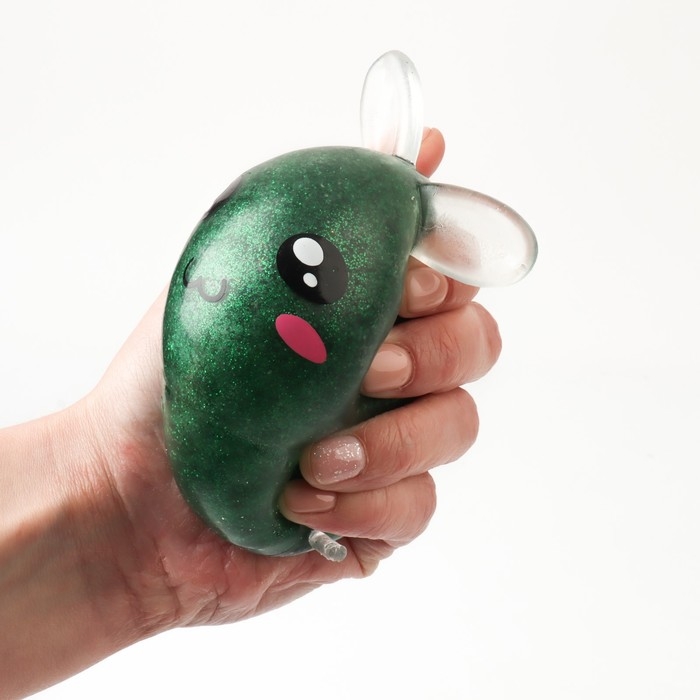 Мялка «Зайка» с блёстками, цвета МИКС Мялка «Зайка» с блёстками, цвета МИКС