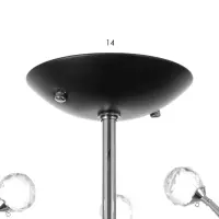 Светильник потолочный BayerLux &laquo;Марианна&raquo;, 3&times;Е27 40 Вт, чёрный, 69&times;69&times;32.5 см