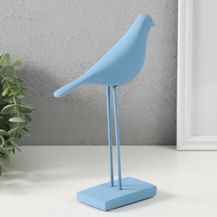 Сувенир полистоун Сувенир полистоун "Птица - длинные лапки" нежно-голубая 22х15 см