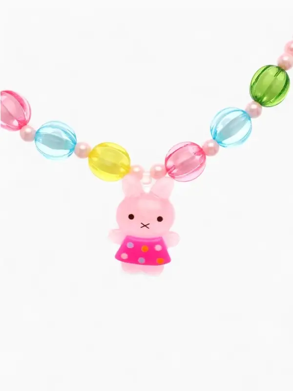 Набор детских украшений Выбражулька &laquo;Зайчики&raquo;, 9 предметов: ободок, 2 резинки, 2 заколки, клипсы, кулон, браслет, кольцо, МИКС