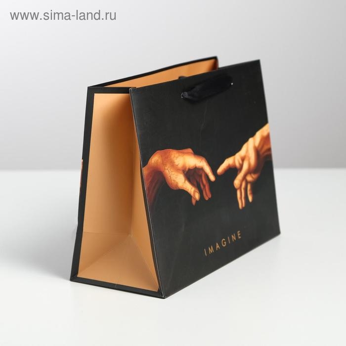 Пакет подарочный ламинированный горизонтальный, упаковка, Imagine, MS 23 х 18 х 10 см Пакет подарочный ламинированный горизонтальный, упаковка, Imagine, MS 23 х 18 х 10 см