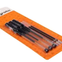 Набор гелевых ручек, 0.5 мм, 3 штуки + 3 чёрных стержня