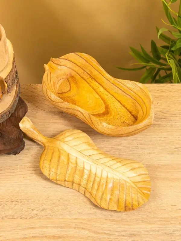 Конфетница Конфетница "Лист" дерево Джампинис 26х13х8 см