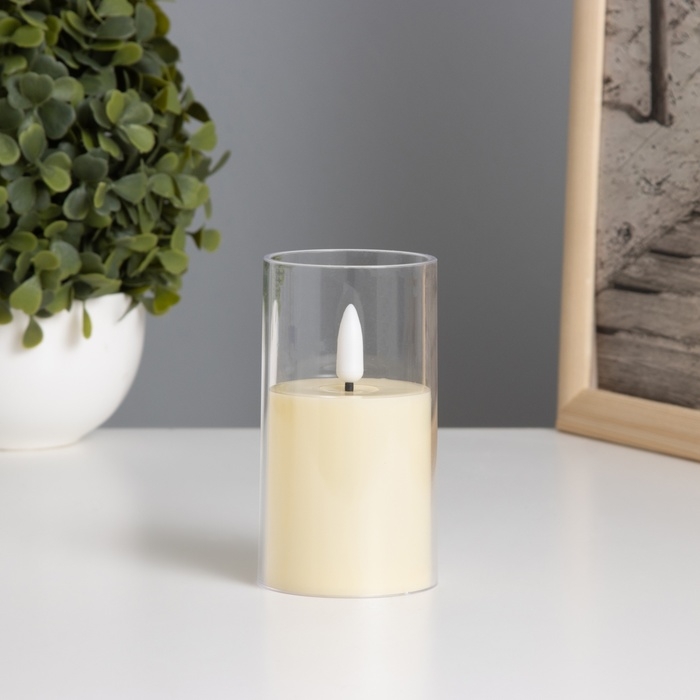 Светильник Светильник "Свеча в стакане" 3хLR44, 5,7х5,7х10см