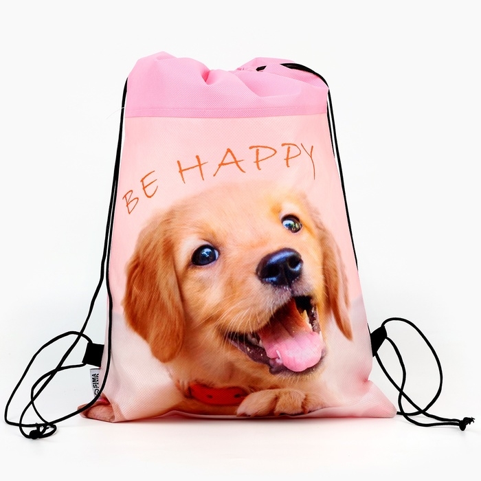 Мешок для обуви «1 сентября: Be happy» нетканное полотно, размер 30 х 40 см Мешок для обуви «1 сентября: Be happy» нетканное полотно, размер 30 х 40 см