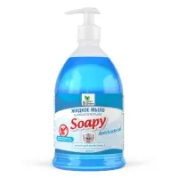 Жидкое мыло "Soapy" антибактериальное с дозатором 1000 мл. Clean&Green CG8095