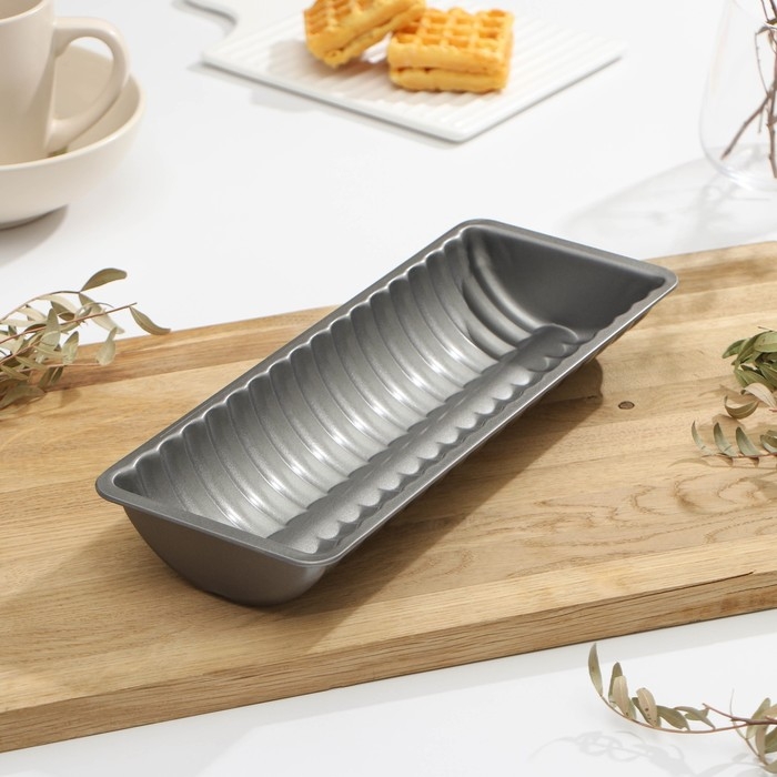 Форма для выпечки &laquo;Жаклин. Рулет&raquo;, 31&times;12&times;4 см, антипригарное покрытие, цвет чёрный