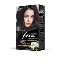 Краска для волос Fara Classic, тон 501, черный, 160 г