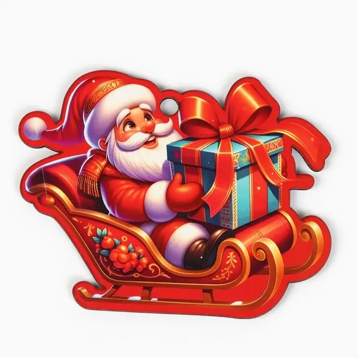 Ёлочная игрушка новогодняя «Дед Мороз», на Новый год, 10 х 8 см Ёлочная игрушка новогодняя «Дед Мороз», на Новый год, 10 х 8 см