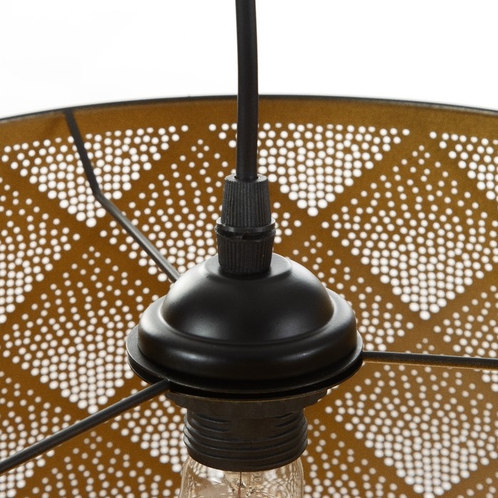 Светильник BayerLux Светильник BayerLux "Ромбы" Е27 40Вт черный золото 35х35х25-90см