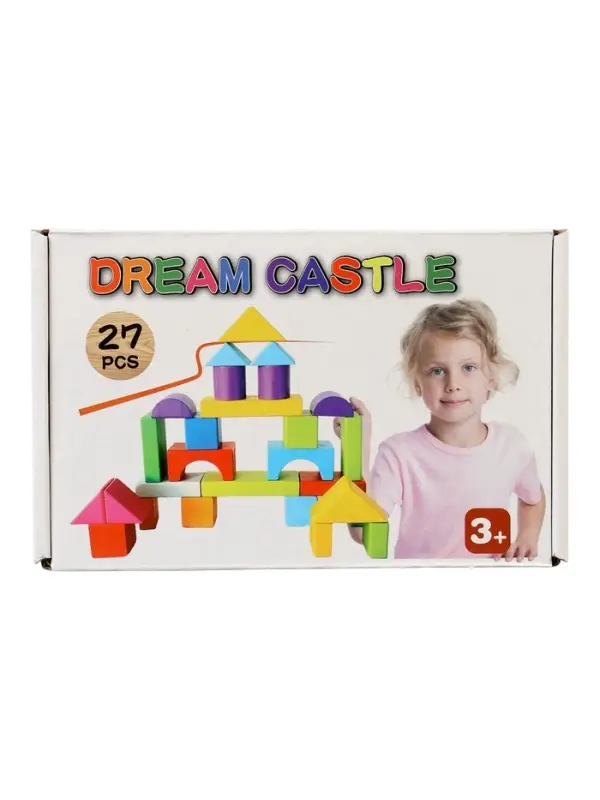 Кубики детские деревянные 27 деталей Кубики детские деревянные 27 деталей