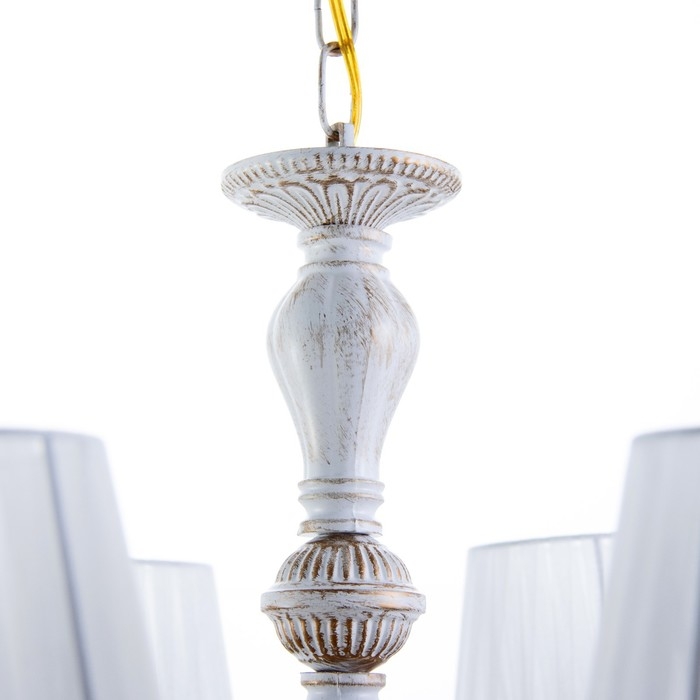 Люстра Люстра "Моника" 8хЕ14 40т белый с золотой патиной 72х72х40 см BayerLux