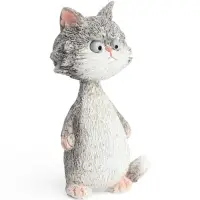 Сувенир полистоун "Хмурый котик" 5,3х4,5х8,5 см