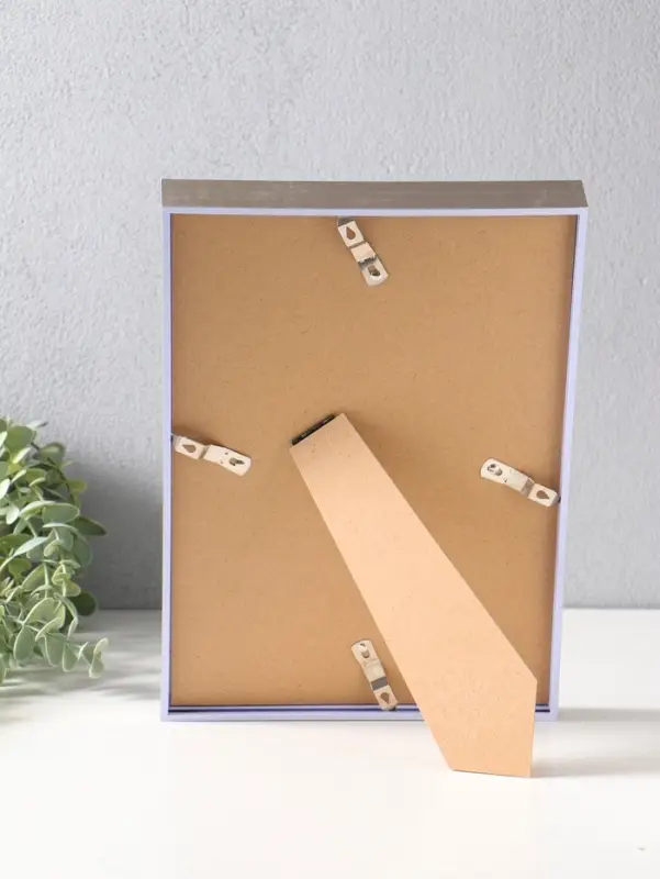 Фоторамка пластик формат А4 "Ламберто" серебро с белым 31х21,8х3,5 см