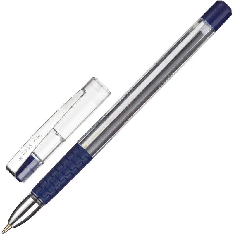 Ручка шариковая неавтомат. Комус My Star манжет,метал.клип 0,5мм, син