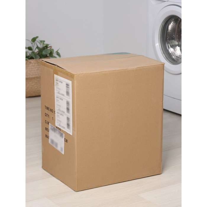 Корзина для белья Доляна «Плетение», с крышкой, 46×34×50 см, цвет серый Корзина для белья Доляна «Плетение», с крышкой, 46×34×50 см, цвет серый