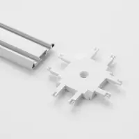 Коннектор SLIM х-образный, 4-жильный, белый, 0.7&times;4&times;2 см