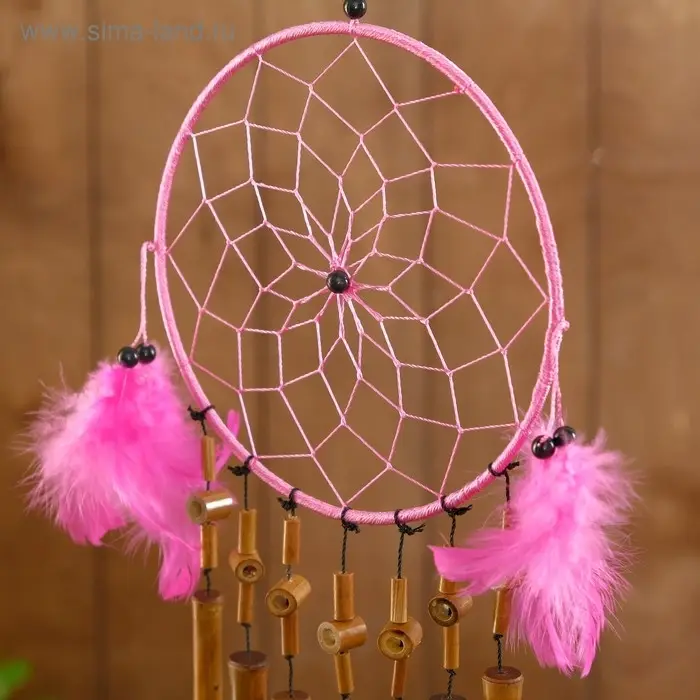 Музыка ветра Музыка ветра "Ловец снов" бамбук 16х1х55 см МИКС