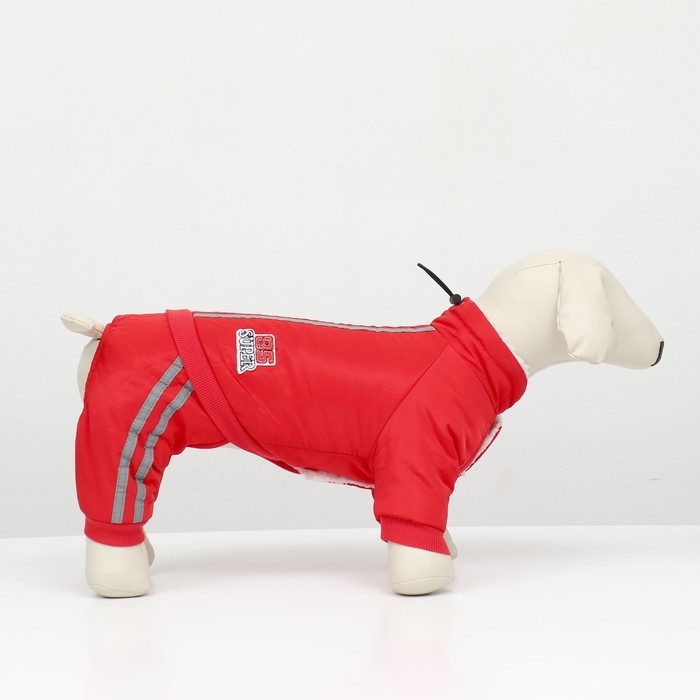 Комбинезон Комбинезон "Спорт" с светоотрожающими полосами, размер XL (ДС 40, ОГ 50, ОШ 40 см), красный 966720