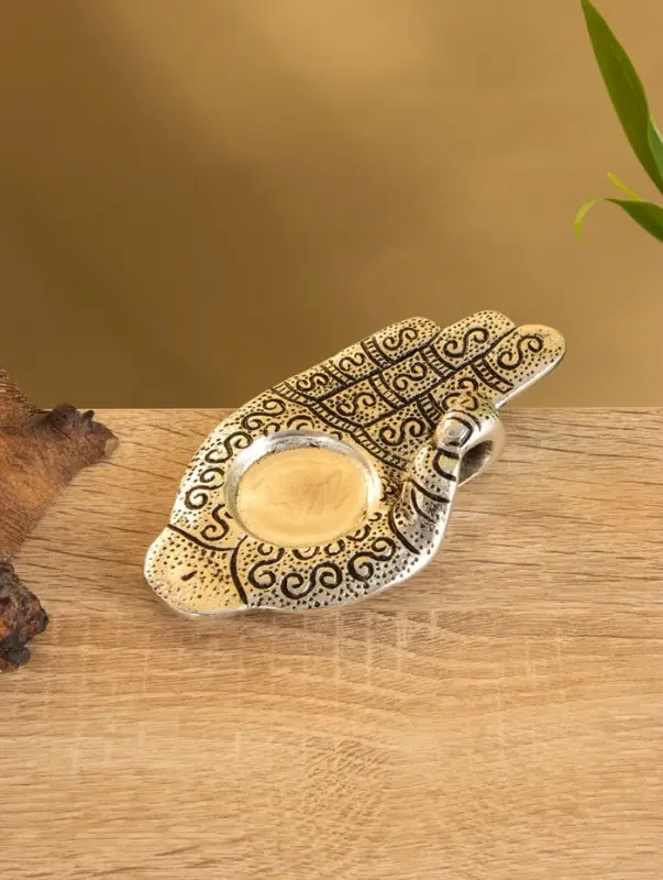 Подставка под благовония  Подставка под благовония "Мудра"  алюминий 14х7,5 см