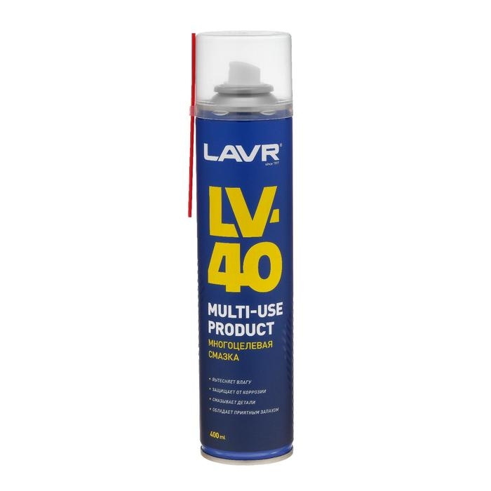 Многоцелевая смазка LV-40 LAVR Multipurpose grease LV-40, 400 мл, аэрозоль Ln1485 Многоцелевая смазка LV-40 LAVR Multipurpose grease LV-40, 400 мл, аэрозоль Ln1485