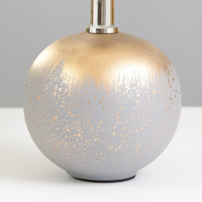 Настольная лампа Настольная лампа "Балле" 1хE14 серый 15х15х26 см RISALUX