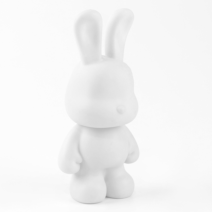 Алмазная мозаика на фигурке с полным заполнением «Зайка», розовый Алмазная мозаика на фигурке с полным заполнением «Зайка», розовый