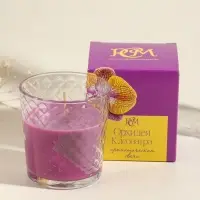 Ароматическая свеча в стакане &laquo;Орхидея Клеопатра&raquo;, 8&times;8.5 см, 30 ч
