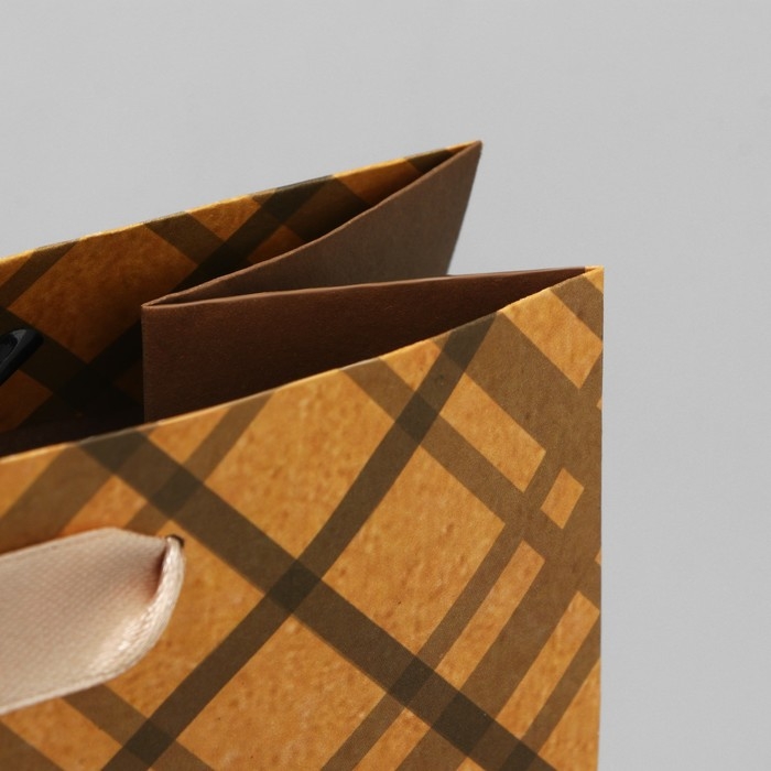 Пакет подарочный крафтовый горизонтальный, упаковка, «Лучшему во всём», MS 23 х 18 х 8 см Пакет подарочный крафтовый горизонтальный, упаковка, «Лучшему во всём», MS 23 х 18 х 8 см