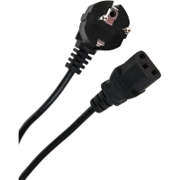Кабель комп -> розет 220V ( угл Евровилка) 3Gx0,5mm2 1.8м iOpen ACE021-1.8M