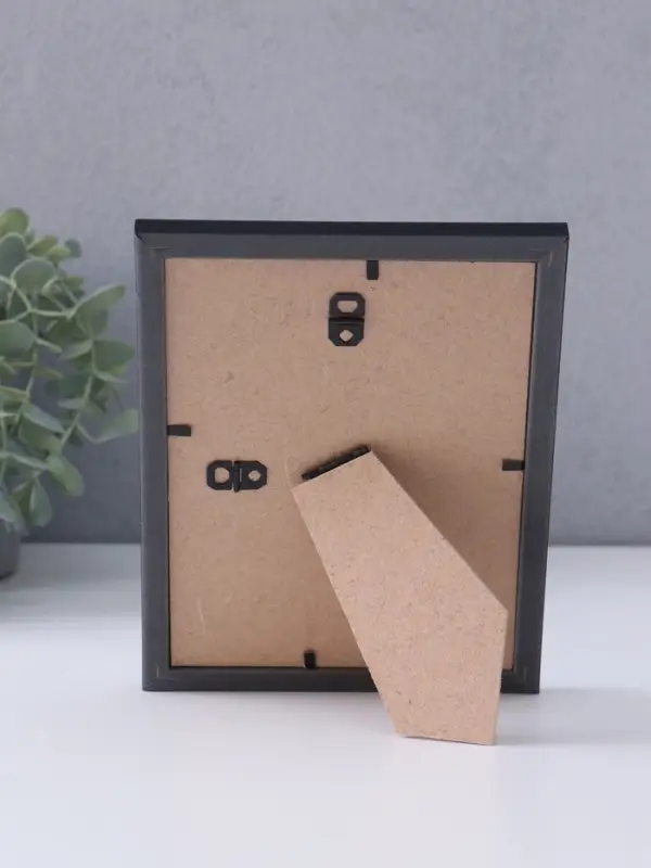 Фоторамка для фото 13&times;18 см &laquo;МИРАМ&raquo;, пластик, чёрный с серебром, (пластиковый экран)