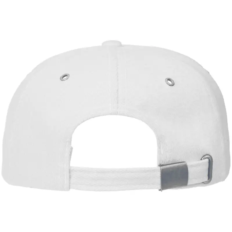 Бейсболка Classic, белая с темно-синим кантом Бейсболка Classic, белая с темно-синим кантом