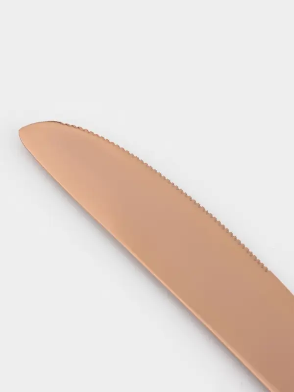 Нож столовый Magistro &laquo;Эми&raquo;, длина 22.5 см, на подвесе, нержавеющая сталь, цвет бронзовый