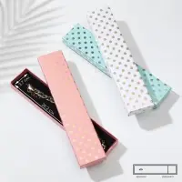 Набор короборчек подарочных 6 шт.  под браслет/цепочку/часы "Горошинки золотые", 21*4, цвет МИКС (39