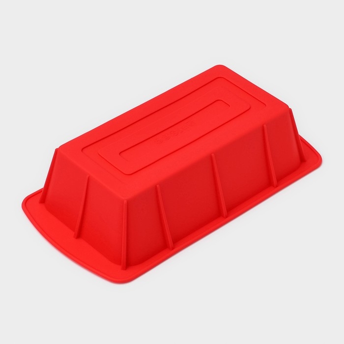 Форма для выпечки Доляна «Хлеб», силикон, 25,5×13×5 см, внут.размер 20,5×11 см, цвет красный Форма для выпечки Доляна «Хлеб», силикон, 25,5×13×5 см, внут.размер 20,5×11 см, цвет красный