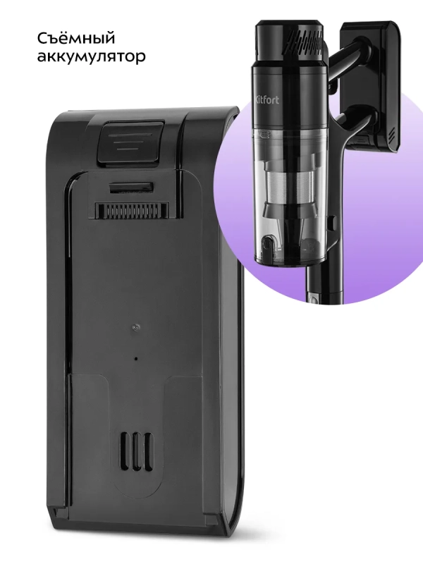 Вертикальный пылесос беспроводной КТ-5289 - 400 Вт Вертикальный пылесос беспроводной КТ-5289 - 400 Вт