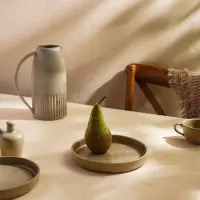 Тарелка обеденная SL Home &laquo;Песчаный бриз&raquo;, d=21 см, фарфор, бежевая