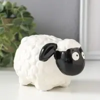 Копилка для денег керамика &laquo;Черноносая овечка&raquo;, 12.6&times;9.2&times;7.6 см