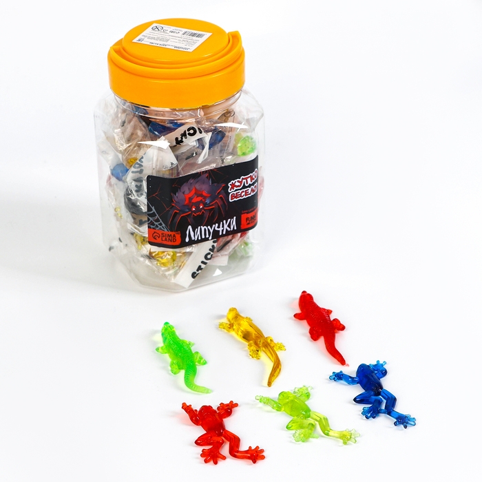 Липучка «Жуткие гады», цвета МИКС, в банке Липучка «Жуткие гады», цвета МИКС, в банке