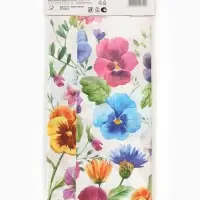 Скатерть одноразовая &laquo;Полевые цветы&raquo;, 130 х 180см