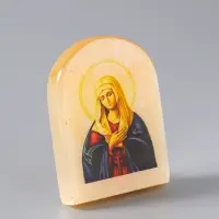 Икона Умиление, 6х5 см, селенит