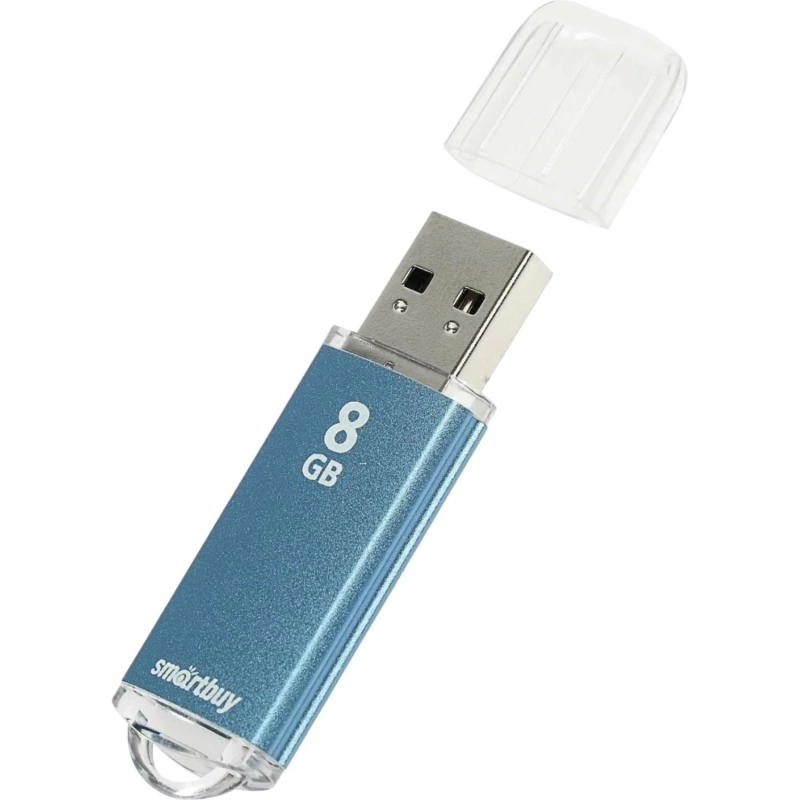 Флеш-память Smartbuy V-Cut, 8Gb, USB 2.0, син, SB8GBVC-B