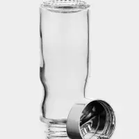 Набор для специй Доляна &laquo;Эксклюзив&raquo;, 40 мл, 2 предмета: солонка, перечница, салфетница - подставка, стекло, пластик, прозрачный