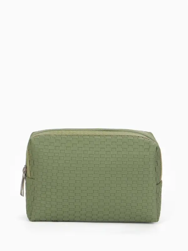 Косметичка дор Плетенка, 16*5*10, отдел на молнии, хаки