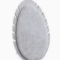 Подставка под кулоны и цепочки &laquo;QF. Овал&raquo;, 5 мест, 20&times;1.5&times;28 см, серая