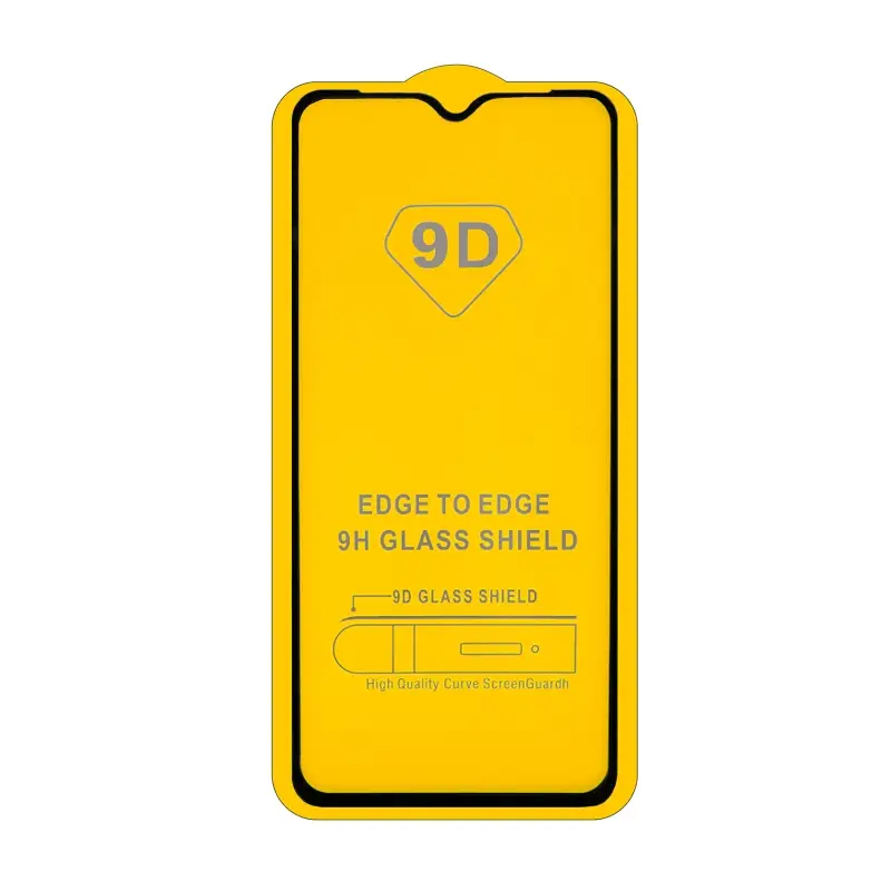 Защитное стекло Xiaomi Redmi 7 с рамкой 9H 9D Full Glue без упаковки (25 шт./уп.)